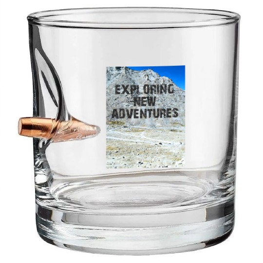 EXPLORING NEW ADVENTURES Bullet Whiskey Glasses