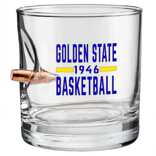 Golden State Basketball 1946 Classic Bullet Whiskey Glasses