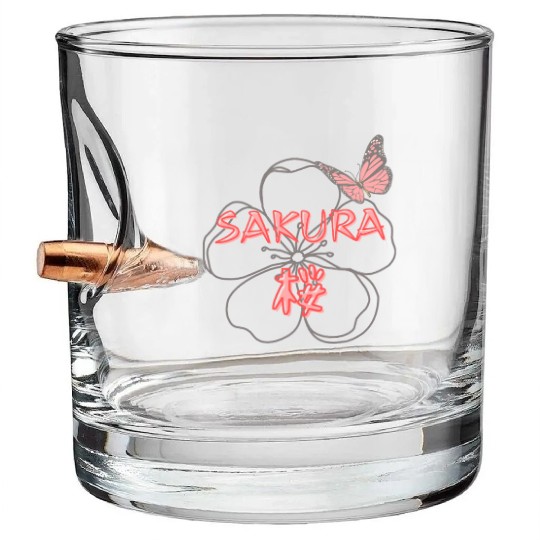 SAKURA - Cherry Blossom Bullet Whiskey Glasses