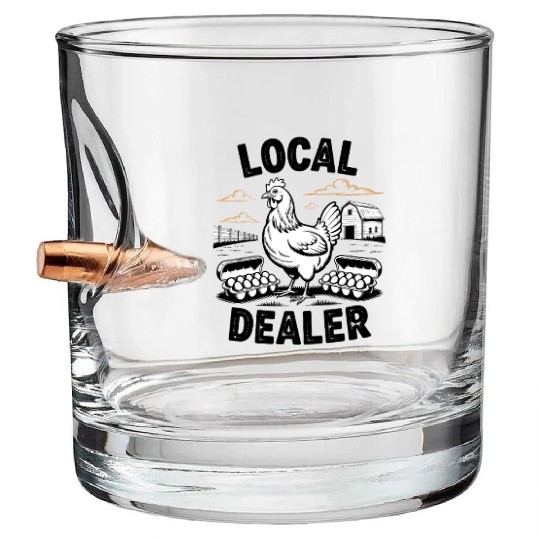 Local Egg Dealer Easter Holiday Easter Egg Hunt Bullet Whiskey Glasses