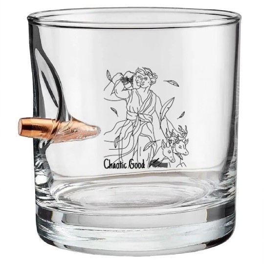 Clean Aesthetic - Aesthetic clothes - Chaotic Good Bullet Whiskey Glasses