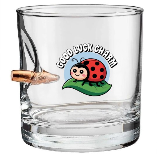Lucky Ladybug Bullet Whiskey Glasses