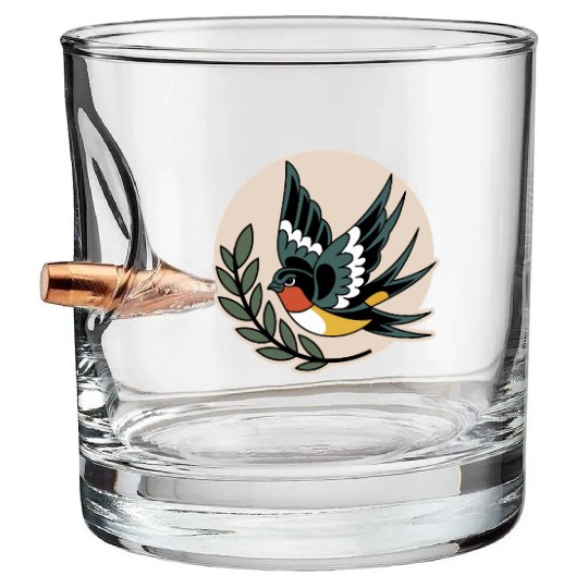 Angry Bird Bullet Whiskey Glasses
