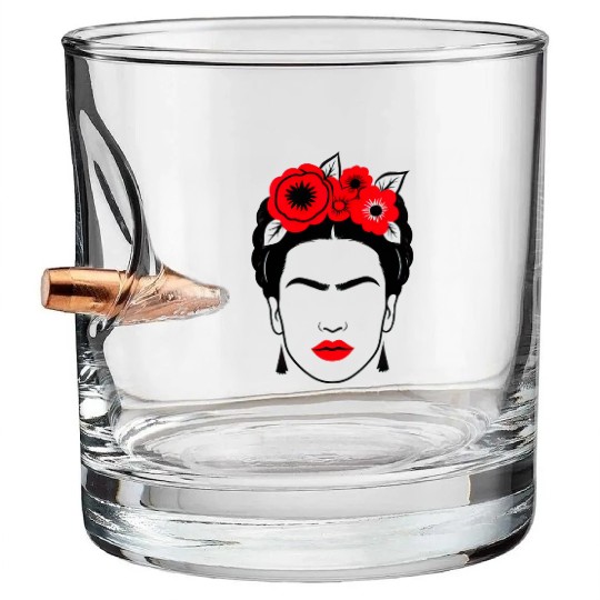 Frida frida kahlo Bullet Whiskey Glasses
