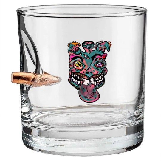 4 FACE LACE Bullet Whiskey Glasses