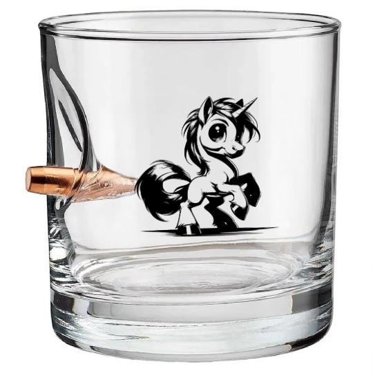 Unicorn Mode On Today - Cuteness Activated Bullet Whiskey Glasses