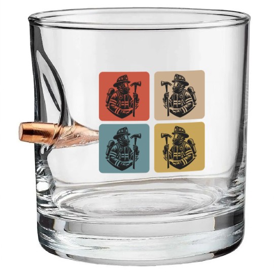 Fire Brigade - Heroes In Action Bullet Whiskey Glasses