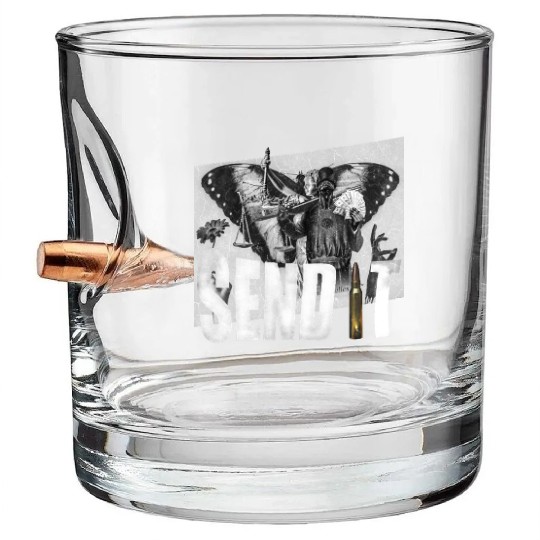 Send lawyers guns and money Bullet Whiskey Glasses