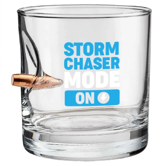 Storm Chaser Weather Forecast Bullet Whiskey Glasses