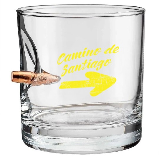 Way of St. James Camino de Santiago Bullet Whiskey Glasses