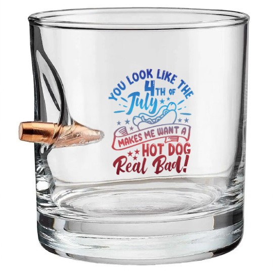 You Look Like The 4th of July Bullet Whiskey Glasses