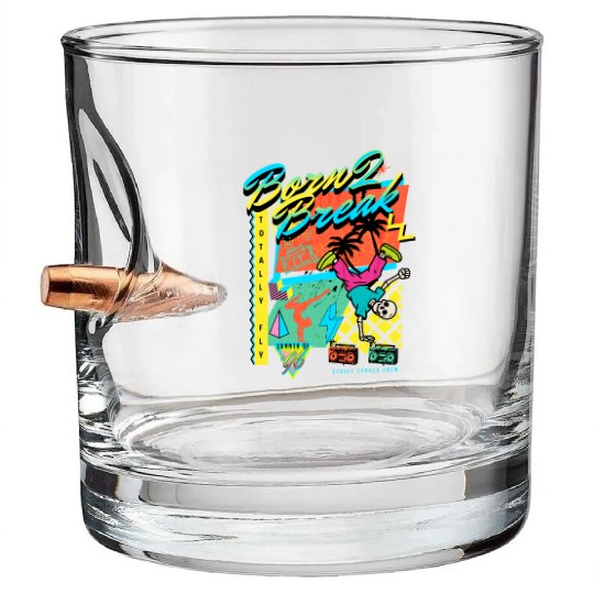 Born 2 Break 90s Nostalgia Design Bullet Whiskey Glasses