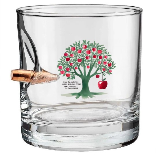 From the apple tree all beginnings Bullet Whiskey Glasses