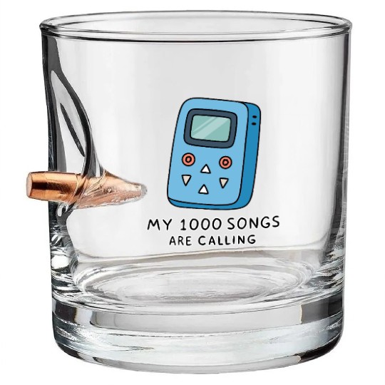 My 1000 Songs Calling MP3 Player 2000s Bullet Whiskey Glasses