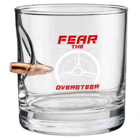 Slot Car Racing RC Car Fear The Oversteer Bullet Whiskey Glasses
