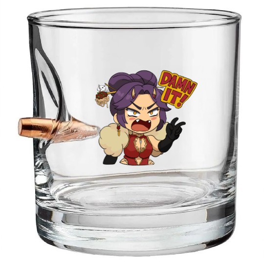 OniGiri AKA Giri Mario Party Style Sticker DAMN IT Bullet Whiskey Glasses