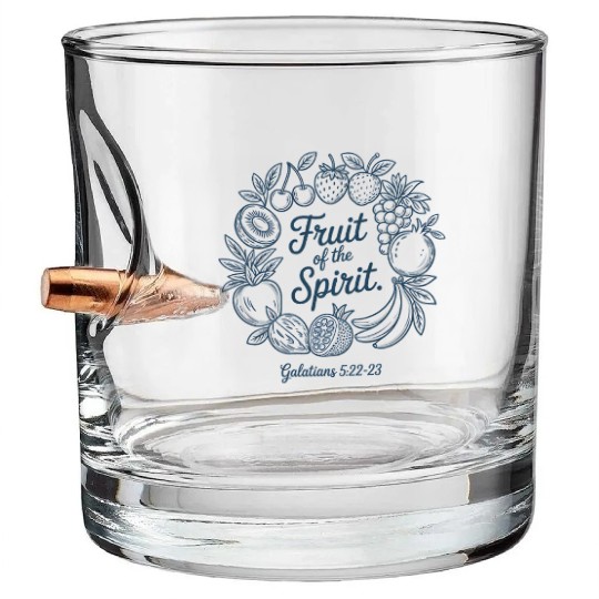 Fruit of the Spirit Christian Summer Bullet Whiskey Glasses