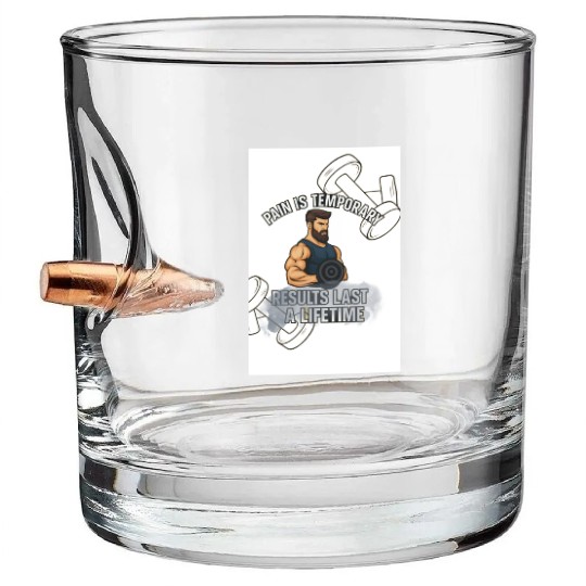 Fitness Gym Bullet Whiskey Glasses Design