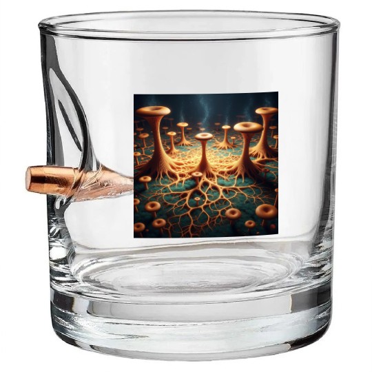 Fungi Forest Dream Bullet Whiskey Glasses