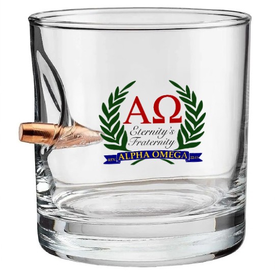 Alpha Omega, Eternity's Fraternity Bullet Whiskey Glasses