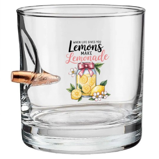 Lemon and Lemonad Bullet Whiskey Glasses