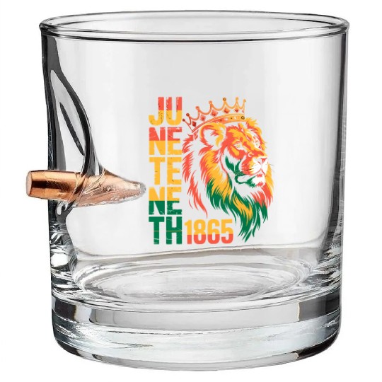 Juneteenth 1865 Bullet Whiskey Glasses