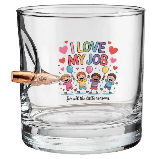 Preschool Teacher Kindergarten Bullet Whiskey Glasses