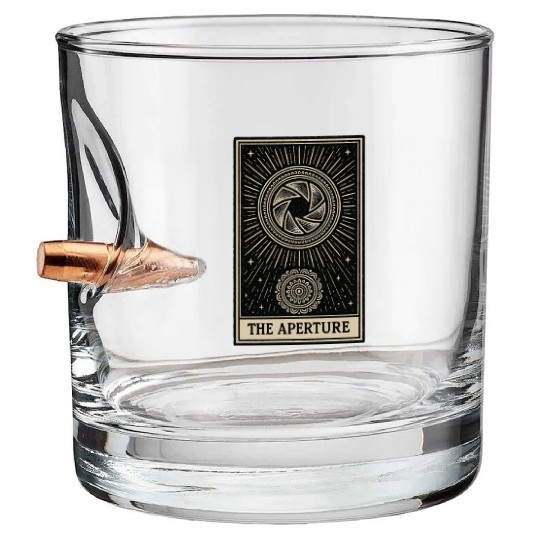 Photography Tarot Card – The Aperture Bullet Whiskey Glasses
