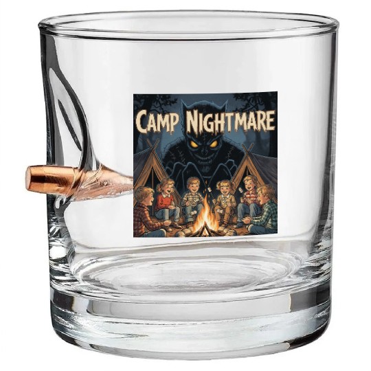 Horror Steven Rhodes, Camp Nightmare Bullet Whiskey Glasses