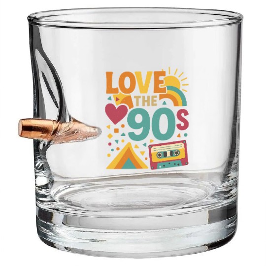 Retro 90s Love – V Bullet Whiskey Glasses