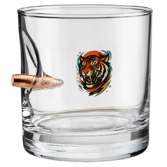 Tiger Head Bullet Whiskey Glasses