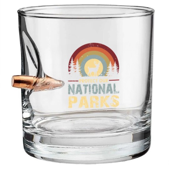 Protect our national parks Bullet Whiskey Glasses
