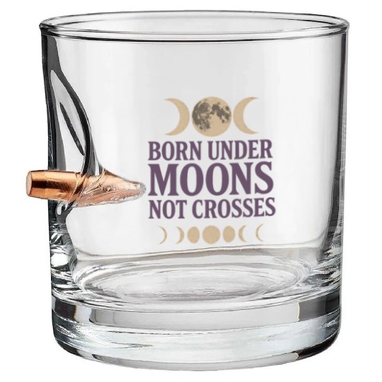 Pagan Pride Wiccan Lifestyle Earth Magic Witch Bullet Whiskey Glasses