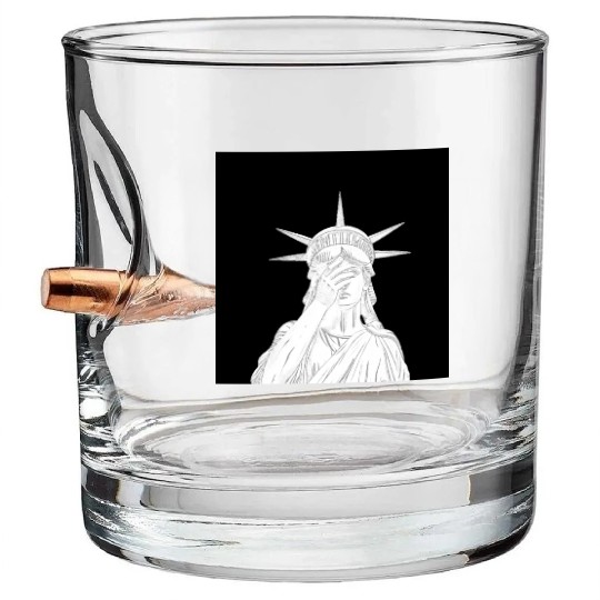 Oh the shame Statue of Liberty US for sale chaos Bullet Whiskey Glasses