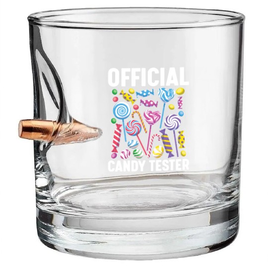 Official Candy Tester Lollipop Sweets 01 Bullet Whiskey Glasses