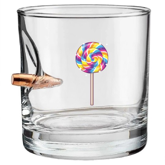 Cute Lollipop Design Lollipop Candy Lover 01 Bullet Whiskey Glasses