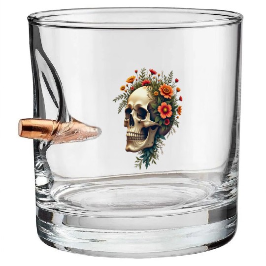 Eco Skull ❘ Nature Vibes ✦ Rebirth Bullet Whiskey Glasses