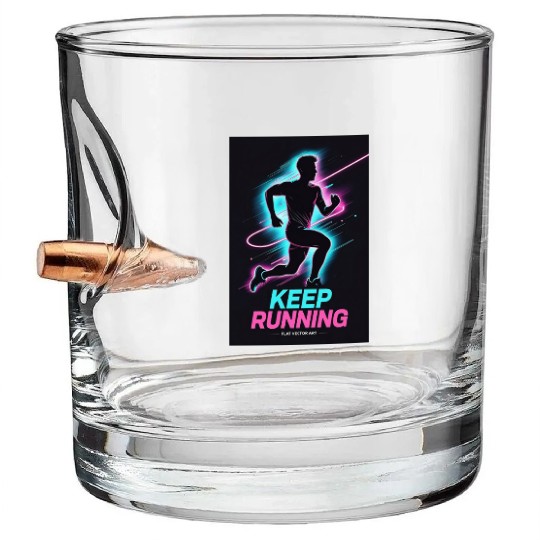 Neon Cyber Tiger Bullet Whiskey Glasses