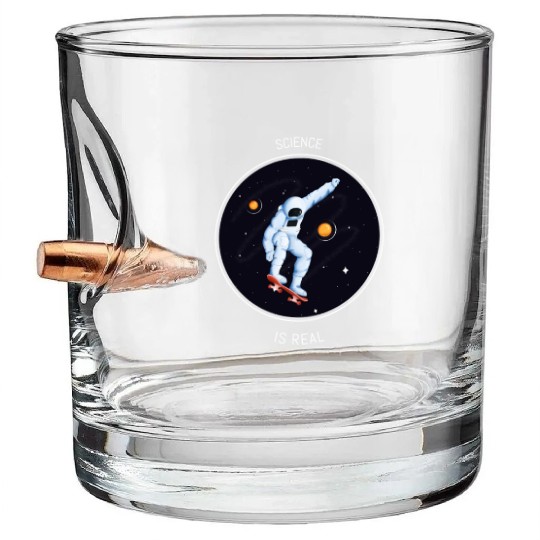 Science is Real Bullet Whiskey Glasses