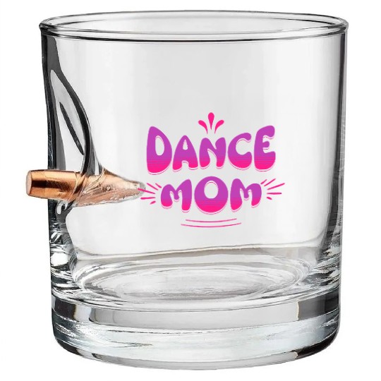 Dance Mom pink and purple Bullet Whiskey Glasses