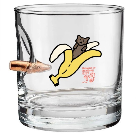 Bananyang - 015. Brown Tabby Bullet Whiskey Glasses
