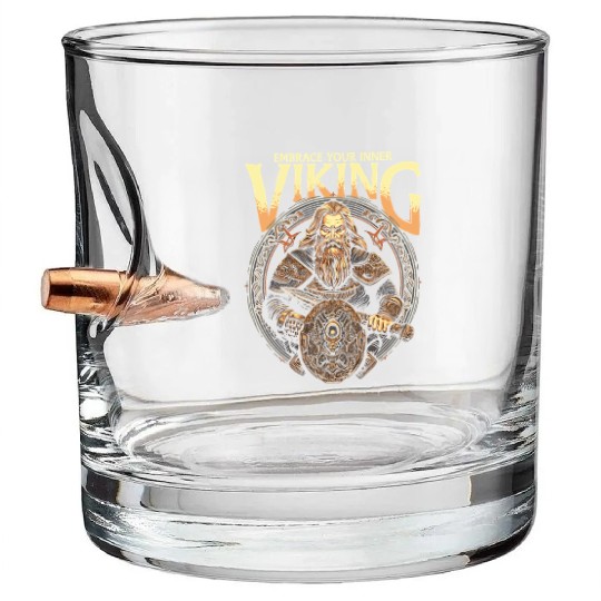Viking Mythology Pagan Embrace Your Inner Viking Bullet Whiskey Glasses