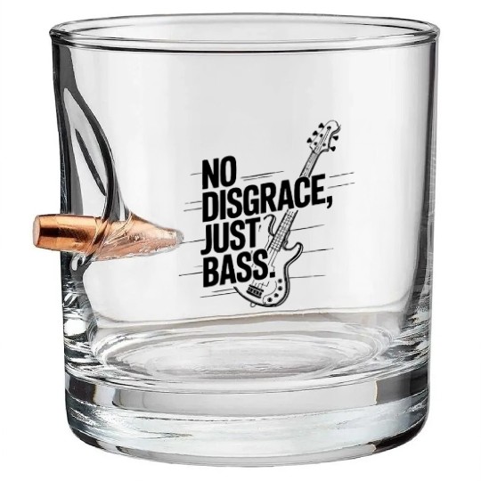 Just Bass, No Disgrace – White Bullet Whiskey Glasses