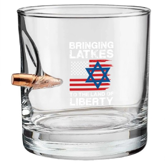 Bringing Latkes To The Land Of Liberty With Bullet Whiskey Glasses