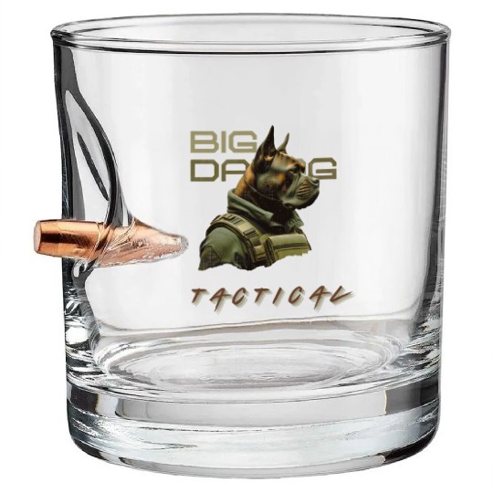 Big Dawg Tactical – Military K9 Dog Bullet Whiskey Glasses