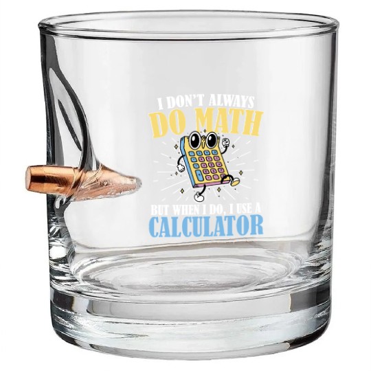 Mathematician Math Teacher Mathematics Bullet Whiskey Glasses