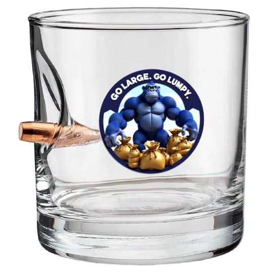 Lumpy Gorilla. Go Large. Bullet Whiskey Glasses