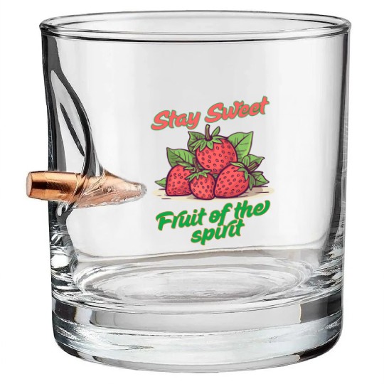 Stay sweet fruit of the spirit, vintage fruit Bullet Whiskey Glasses