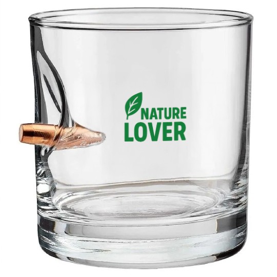Eco-Friendly Leaf Nature Lover Bullet Whiskey Glasses