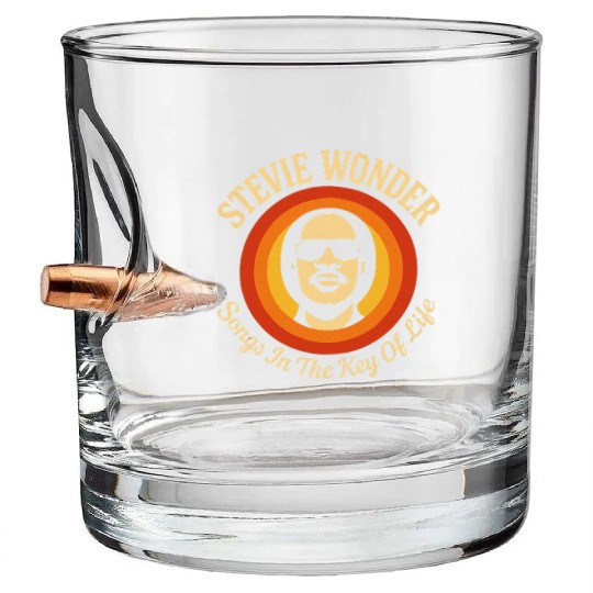 Stevie Wonder Bullet Whiskey Glasses rtro vintage Songs in the